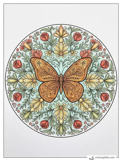 Colored example of this coloring page