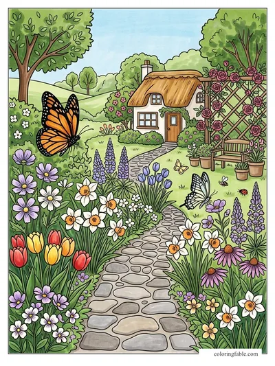 Colored example of this coloring page