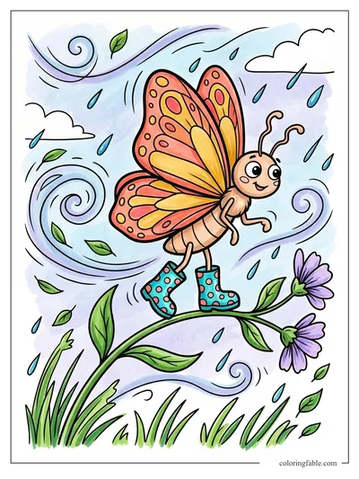 Colored example of this coloring page