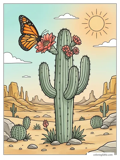Colored example of this coloring page
