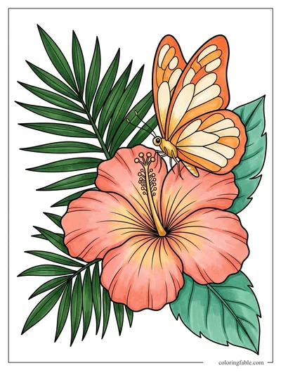 Colored example of this coloring page