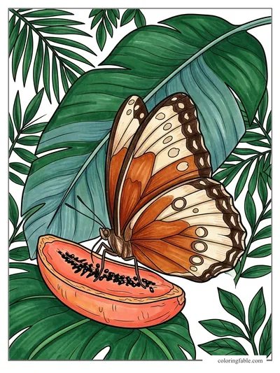 Colored example of this coloring page