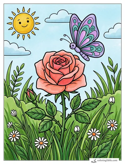 Colored example of this coloring page
