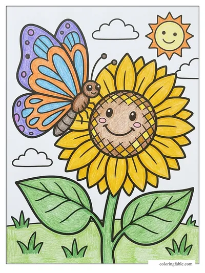 Colored example of this coloring page