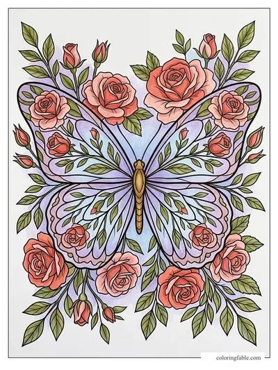 Colored example of this coloring page