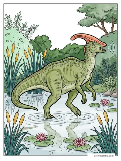 Colored example of this coloring page