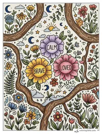 Colored example of this coloring page