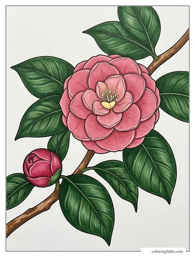 Colored example of this coloring page
