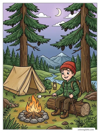 Colored example of this coloring page
