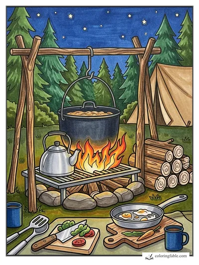 Colored example of this coloring page