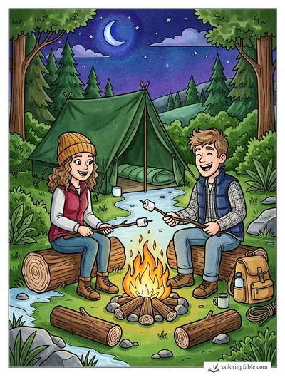 Colored example of this coloring page