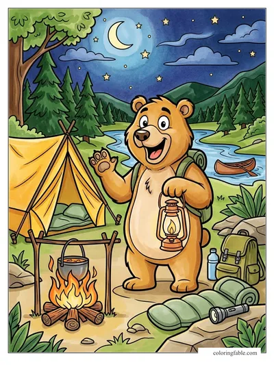 Colored example of this coloring page