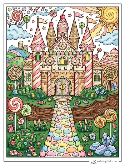 Colored example of this coloring page