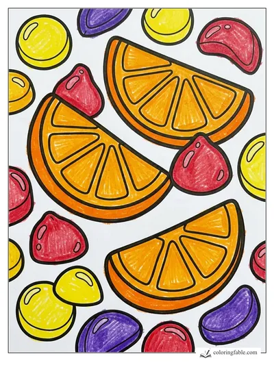 Colored example of this coloring page