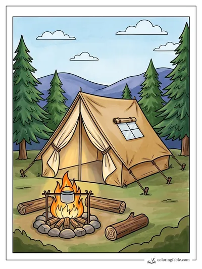 Colored example of this coloring page