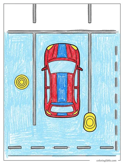 Colored example of this coloring page