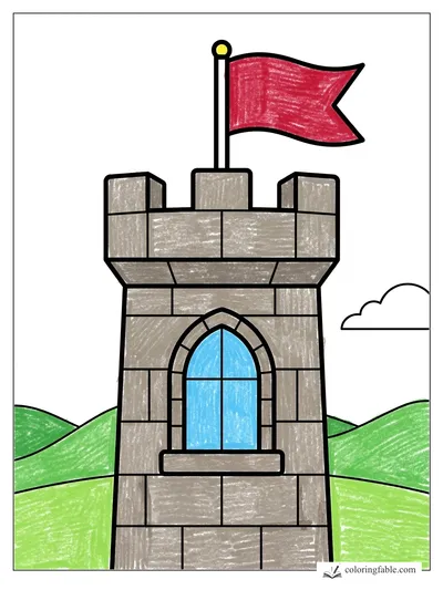 Colored example of this coloring page