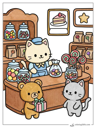 Colored example of this coloring page