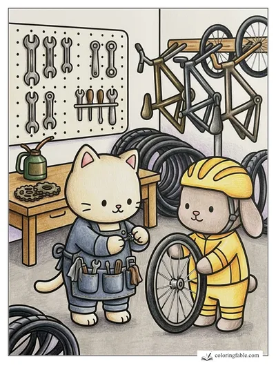 Colored example of this coloring page