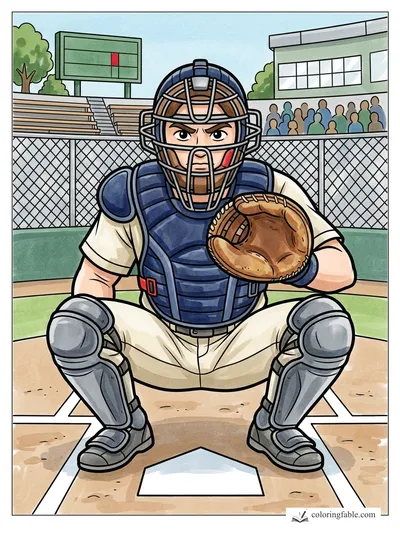Colored example of this coloring page