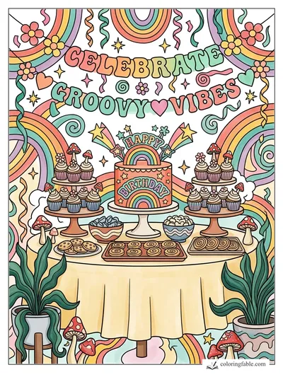 Colored example of this coloring page