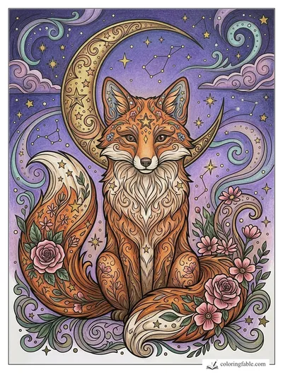 Colored example of this coloring page