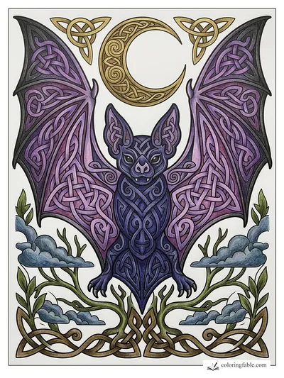 Colored example of this coloring page