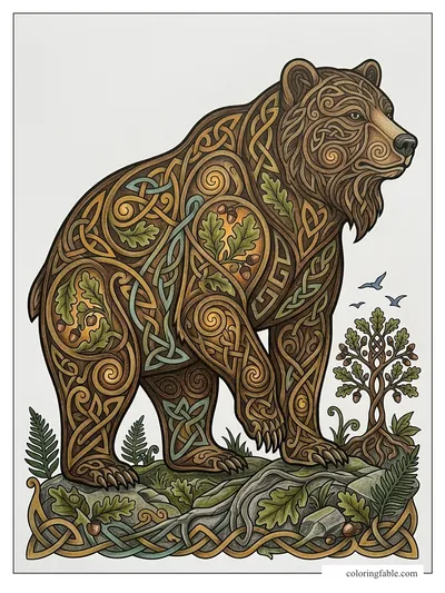 Colored example of this coloring page
