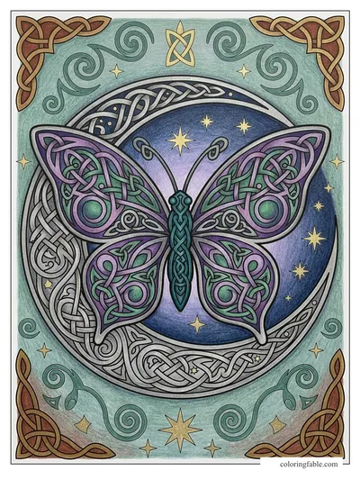 Colored example of this coloring page