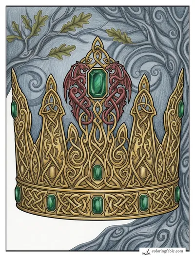 Colored example of this coloring page