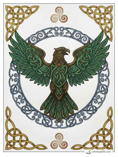 Colored example of this coloring page