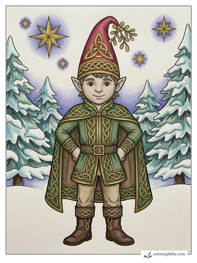 Colored example of this coloring page