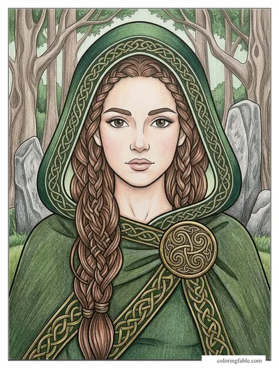 Colored example of this coloring page