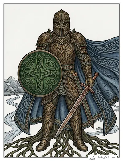 Colored example of this coloring page