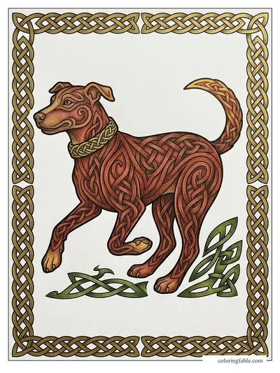 Colored example of this coloring page
