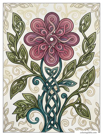 Colored example of this coloring page