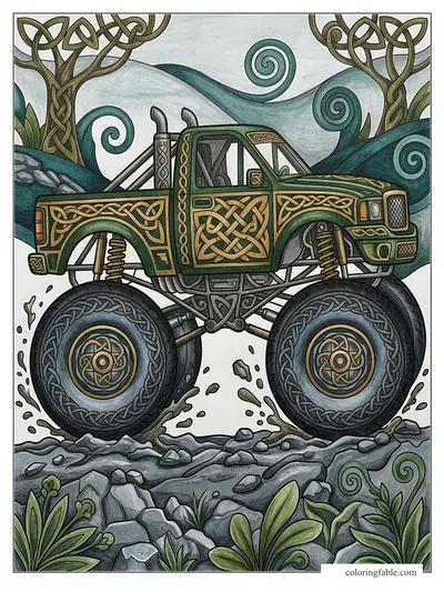 Colored example of this coloring page