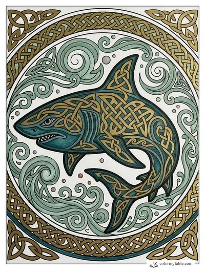 Colored example of this coloring page