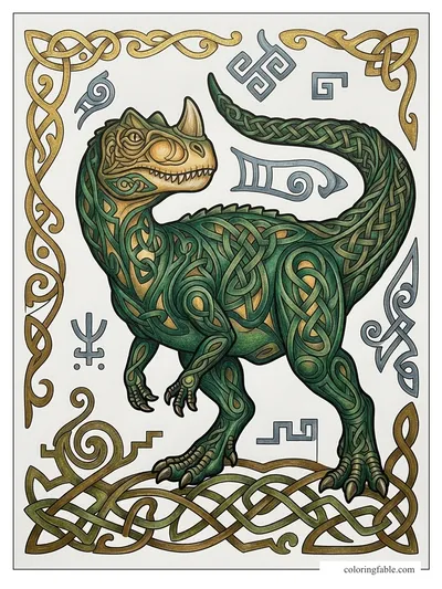 Colored example of this coloring page