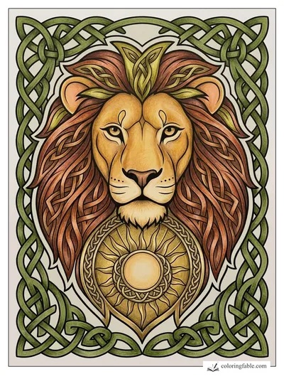 Colored example of this coloring page