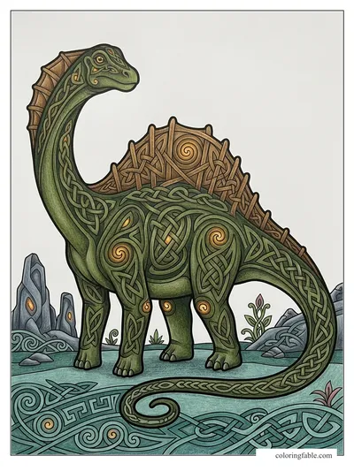 Colored example of this coloring page