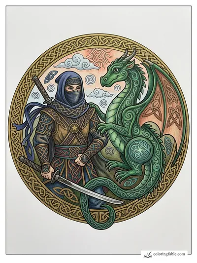 Colored example of this coloring page