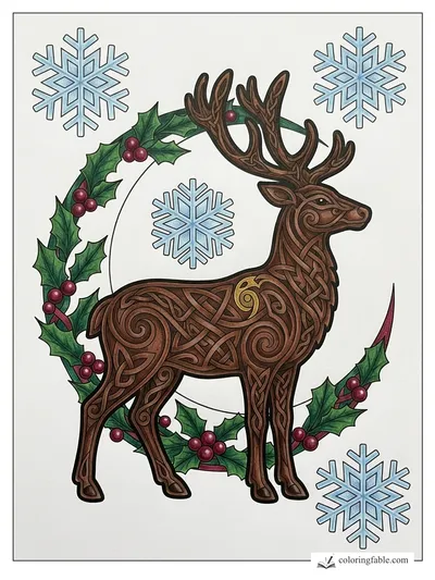 Colored example of this coloring page
