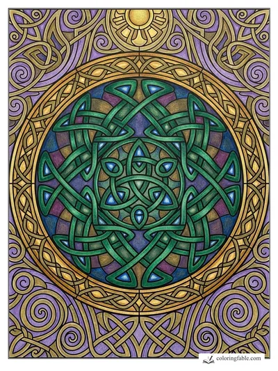 Colored example of this coloring page