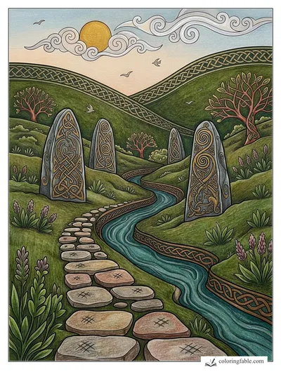 Colored example of this coloring page