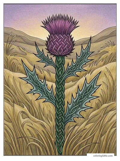 Colored example of this coloring page