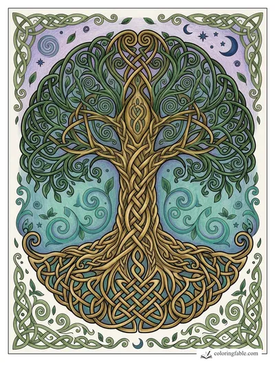 Colored example of this coloring page