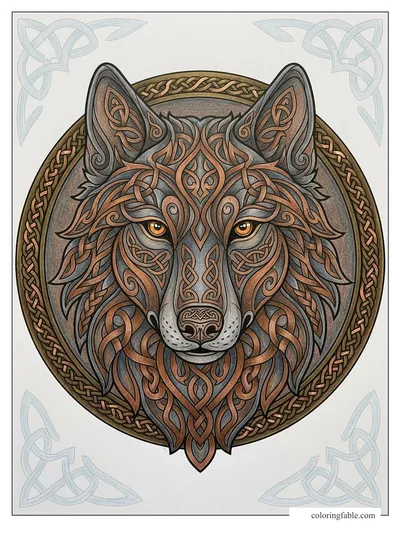 Colored example of this coloring page