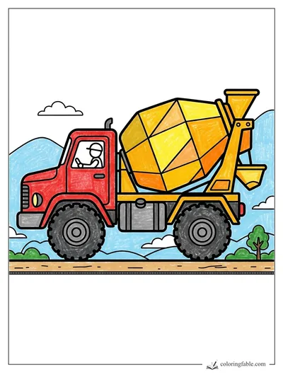 Colored example of this coloring page