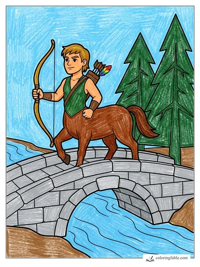 Colored example of this coloring page